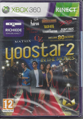 Xbox 360 **YOOSTAR 2 IN THE MOVIES** Requires Kinect Sensor New Sealed