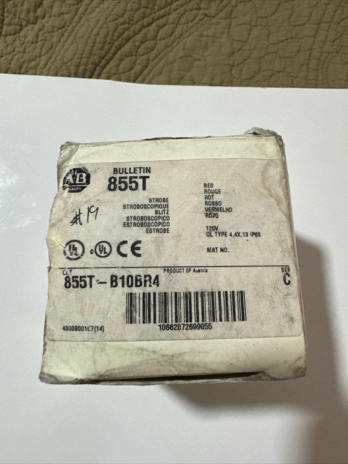 Allen-Bradley 855T-B10BR4 Red Strobe Light for sale online | eBay