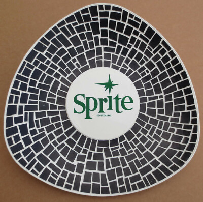 Sprite Wandteller Schild Kunststoff Kunststoffschild Limonade 50/60er Jahre rar