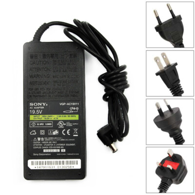 Genuine Sony VGP-AC19V11 VGP-AC19V23 19.5V 4.7A AC Adapter Power Supply Charger