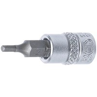"Bgs - Bit-Einsatz | Antrieb Innenvierkant 6,3 Mm (1/4\") | Innensechskant 2,5 Mm "