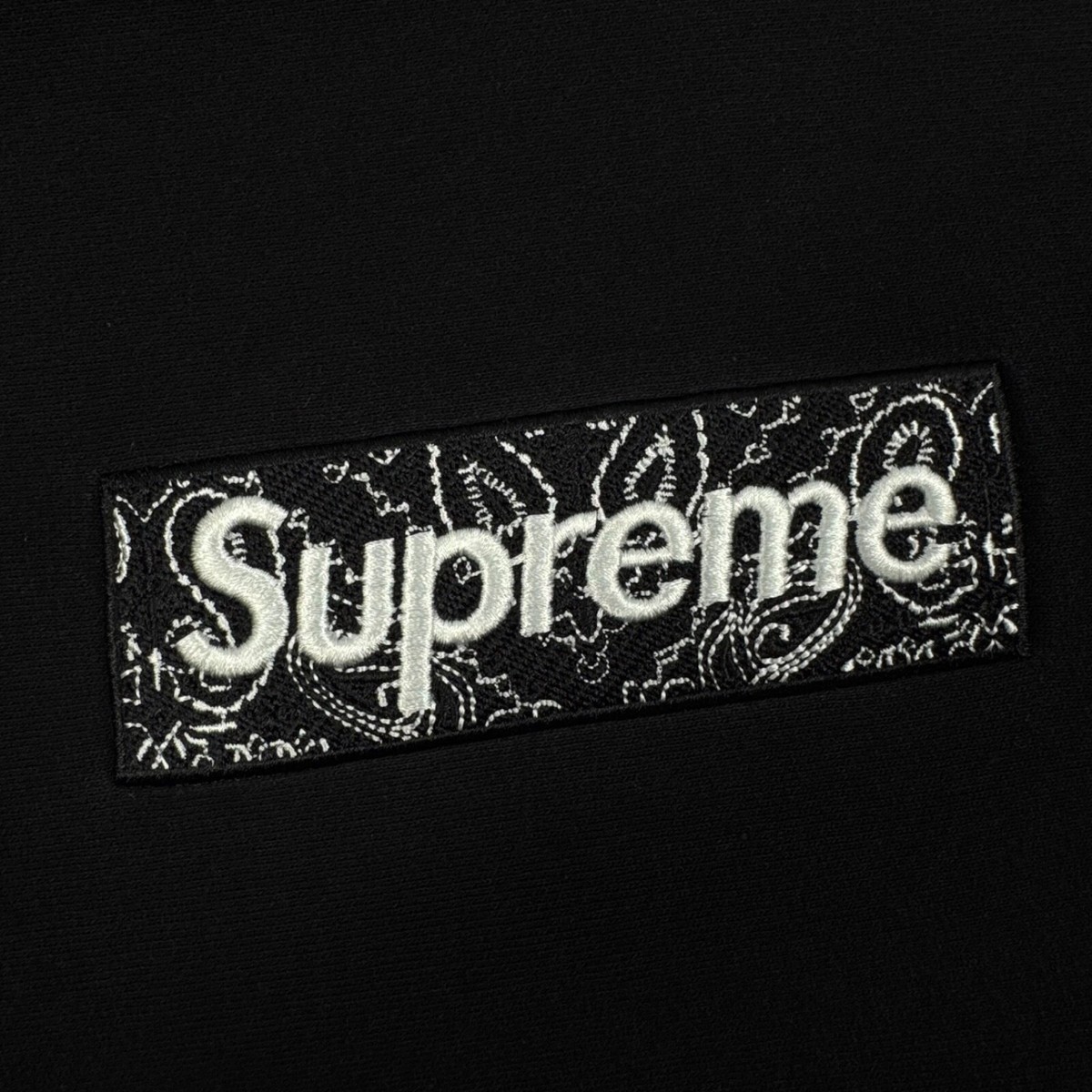 トップス supreme bandana Box Logo hooded blac Supreme Bandana Box Logo Hoodie Black Mens Size M | eBay