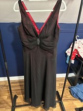 Jones Wear Size 12 Black W/ Red Underlay And Broach Accent Size 12