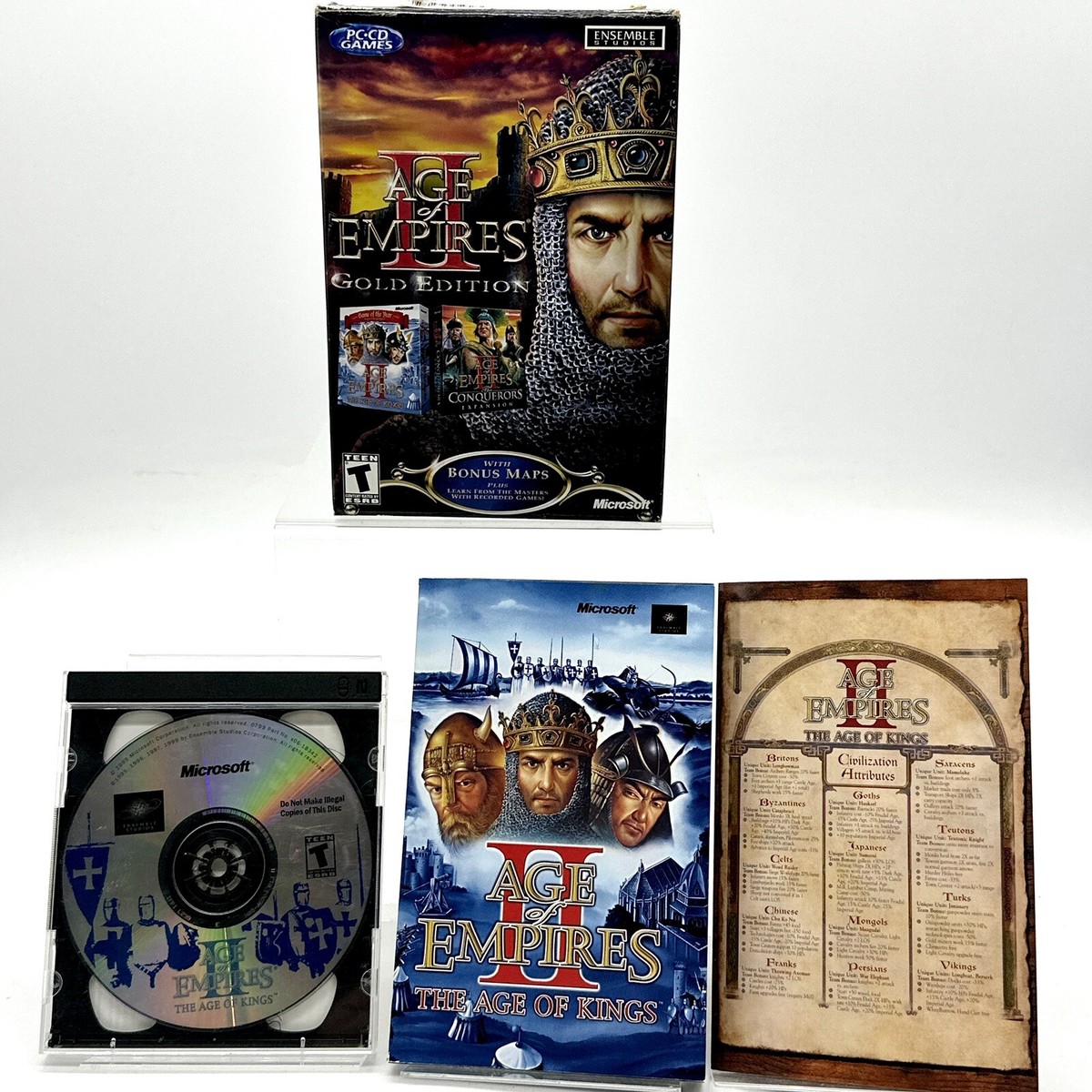 PC周辺機器 Microsoft Age of Empires Gold Edition Vtg Age Of Empires Gold Edition (PC CD) Rise Of Rome
