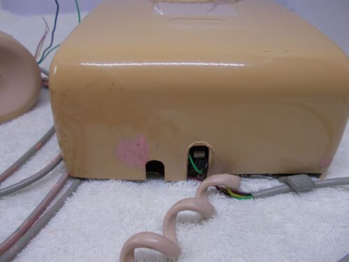 Vtg Bell System by Western Electric 554 Rotary Wall Telephone Beigeish Yellow - Picture 9 of 9