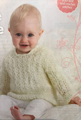 Strick- & Häkelanleitung für Baby Pullover Größen von 0 - Monate (32)