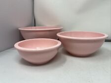 Pottery Barn Kids 3 Nesting Mixing Bowls Pink Melamine Pretend Play Kitchen Kids