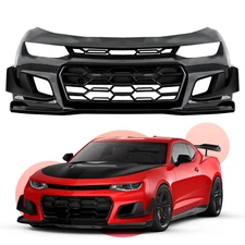 1LE style Front Bumper Cover Complete For 2016 2017 2018 Chevy Chevrolet Camaro