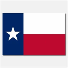 Texas State Flag 3M Vinyl Decal Bumper Sticker Truck Window Vehicle American USA