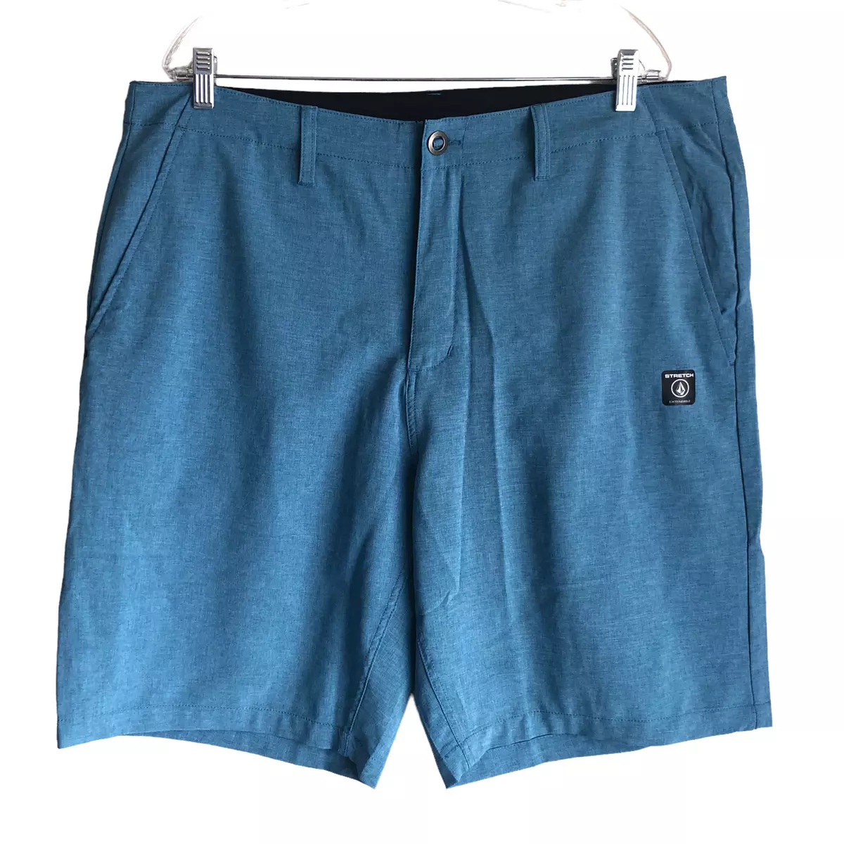 NWOT Volcom Surf & Turf Men's Hybrid Shorts Sz 38 Blue 4