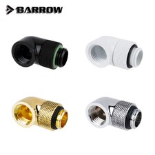 2 PCS BARROW Rotary 90 Degree Fitting for 3/8 water cooling system pipe G1/4