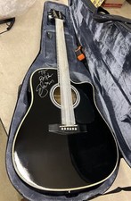 Esteban Alc-200 Master Class Cutaway Acoustic Guitar W/ Hard Case Signed