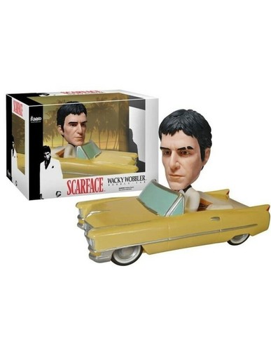 FUNKO BOBBLE HEAD WACKY WOBBLER SCARFACE TONY MONTANA CADILLAC CONVERTIBLE NEW!! - Imagen 2 de 4