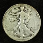 Walking Liberty Silver Half Dollar. 1938 P. Fine. Lot # 9049-31-163