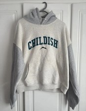 Rare Childish Adventure Official Hoodie 1995 Baggy, Grey-Green.