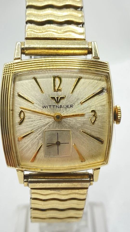 BONITO ESMOQUIN 30mm Wittnauer ESFERA CHAMPÁN CAJA ORO 10K GP CUERDA MANUAL FUNCIONA Excelente Foto 2 de 4