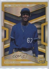 2023 Panini Elite Extra Edition Gold Prime Numbers 4/24 Marwys Jorge #141 1p5