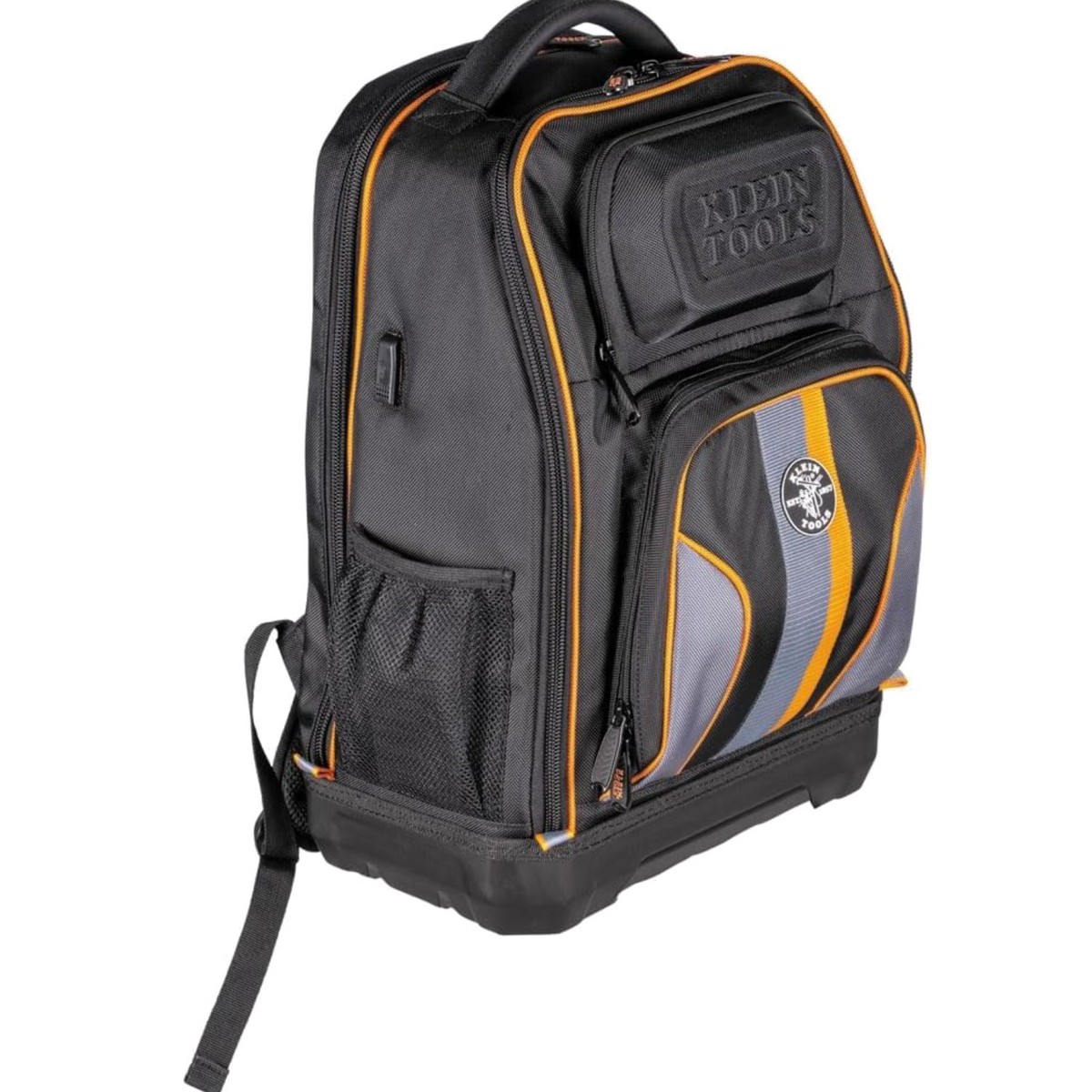 best backpack for tools and laptop FUZVOL Heavy Duty Tool Backpack, 18-Inch Hard Shell Electrician Tool Bag, Full-Open Work Bag with Molded Base, Removable Tool Organizer, Compartment, HVAC Construction Men, Orange An external tape measure clip keeps important items within easy reach I'm tired of laptop tool