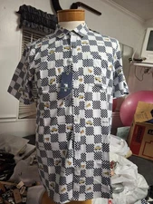 William Murray Button Down Golf Shirt Men's Full Fare Size L Retail $88