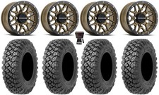 Raceline Krank 15 Wheels Bronze 35 Alpha Soft Tires Textron Wildcat Xx