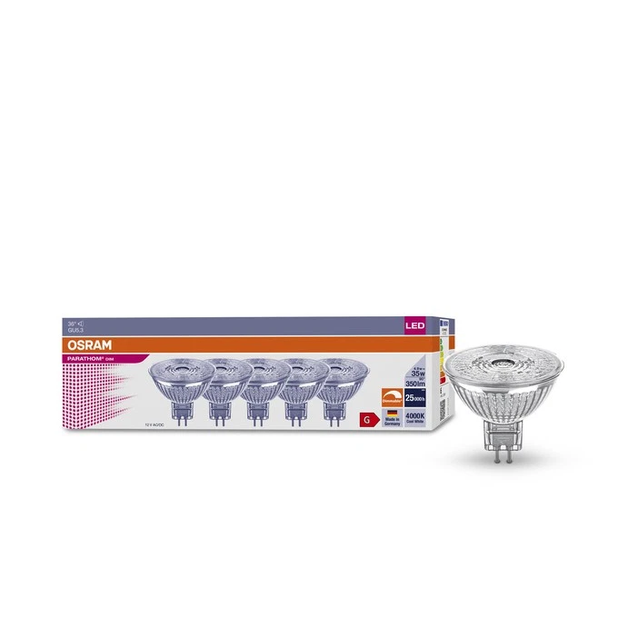 OSRAM 5ER GU5.3 LED Reflektor Lampe 4.9W=35W Leuchtmittel Spot MR16 Kaltwei