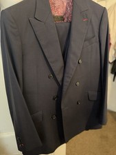 Jos. A. Bank Reserve 3-piece Suit With New Extra Pair Of Pants. 42R/37R Custom