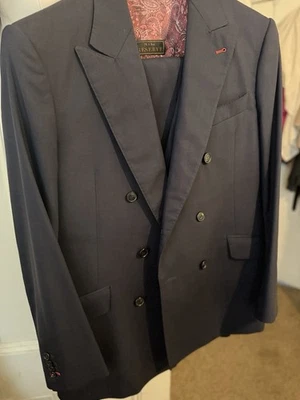 Jos. A. Bank Reserve 3-piece Suit With New Extra Pair Of Pants. 42R/37R Custom - Image 1 of 4