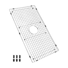 Sink Bottom Grid with Sink Protector 29-1/2" X 15-9/16", Centered Drain with...