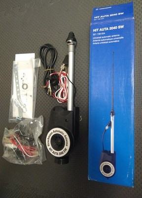 Hirschmann Black Mast Antenna Power Radio AM FM HIT  AUTA 2040 SW Electric NOS
