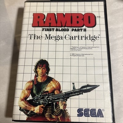 Rambo First Blood Part 2 Sega Master System Game Cartridge