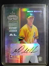 2003 Donruss Champion Victory Leadar Mark Mulder Oakloand Athletics Auto /25#186