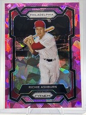 2024 Panini Prizm #286 Richie Ashburn Pink Cracked Ice Prizm