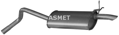 Asmet 10.051 Rear Muffler for Renault