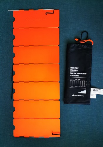 Quechua 59 x 21,7 cm Windschutz für einen Campingkocher Hiking Stove Windshield
