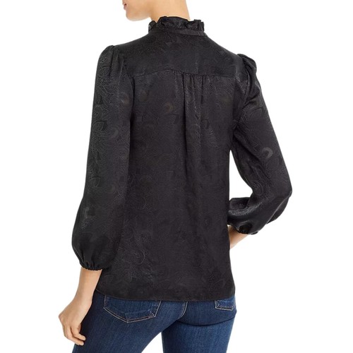 Mini Robe Soft Joie Taille XS – Noir Caviar, Col V, Passepoil Blanc – Occasion Très Bon état