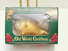 Old World Christmas Glass Conch Shell SEASHELL Ornament