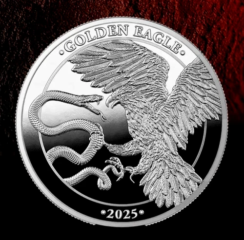 2025 Germania Mint Malta Golden Eagle Limited Edition 1oz 99.99 Silver Proof
