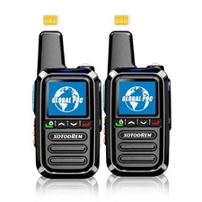 Global Lifetime Free Walkie Talkies Unlimited Range 4G LTE PoC Push-to-Talk Over