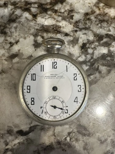 Rolex Antique Pocket Watch Vintage Mechanical Manual 17 Jewels Swiss