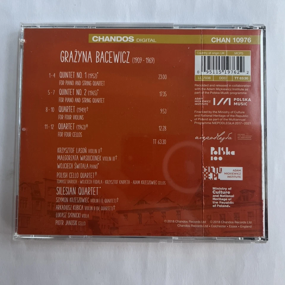 Two Piano Quintets Quartet for Four Violins Grazyna Bacewicz - Image 3 of 3