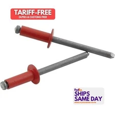 Allstar ALL18120, Set of 250 Red Aluminum Sm Hd Rivet Red 250Pk Performance Part