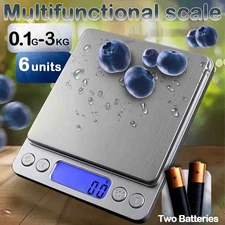 Digital Kitchen Scale Food Diet Multifunction Weight Balance 3000g 6.61lb x 0.1g