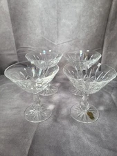 Set Of 4 Waterford Crystal Rosslare Champagne Tall Sherbet Glass 4 3/4" Retired