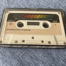 INTRODUCTION TO SOUND Cassette by Atari for Atari 400 1981 CX4117 Jewel case