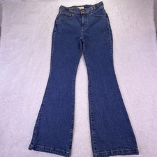 MADEWELL The Perfect Vintage Flare Jean Womens 26 Bright Dark Indigo Blue Wash