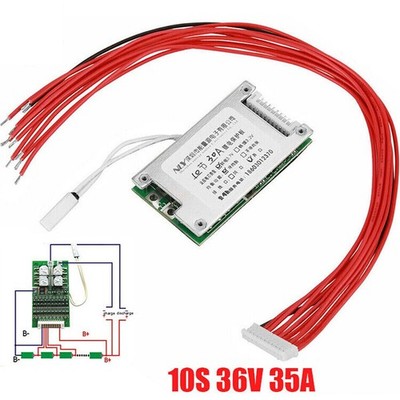 10S 36V 30A Li-Ion Akku Batterie Schutz BMS PCB Board mit Balance Funktion！