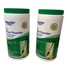 2Pack Equate Sugar Free Fiber Supplement Powder, 125 Ct, 17.6 oz Exp 08/2027