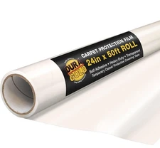 Dura Gold Carpet Protection Film 24 inch x 50 Roll  Clear Self Adhesive Tempora