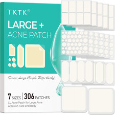 Large Pimple Patches for Face, 7 Sizes Big Acne Patches, XL Hydrocolloid Bandage