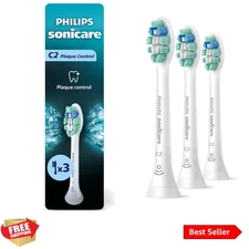 Genuine C2 Electric Toothbrush Replacement Heads, 3 Pack - Removes 700% Plaque